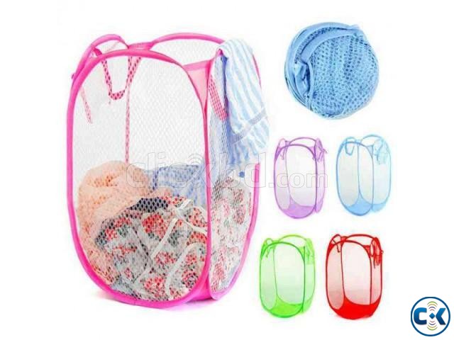 Foldable Pop Up Dirty Clothes Storage Bag 1pc large image 0