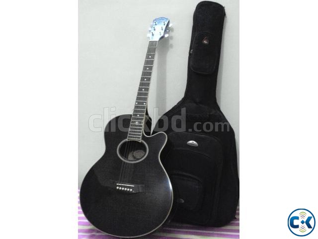 J D Acoustic Bass guitar with professional Bag large image 0