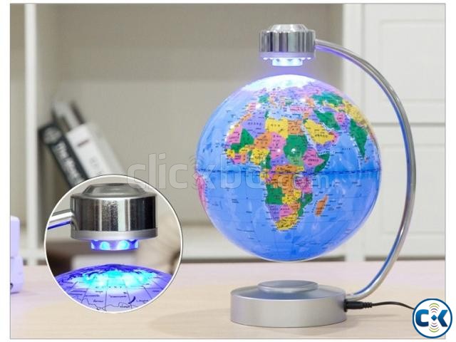 Anti Gravity World Map Globe with light large image 0