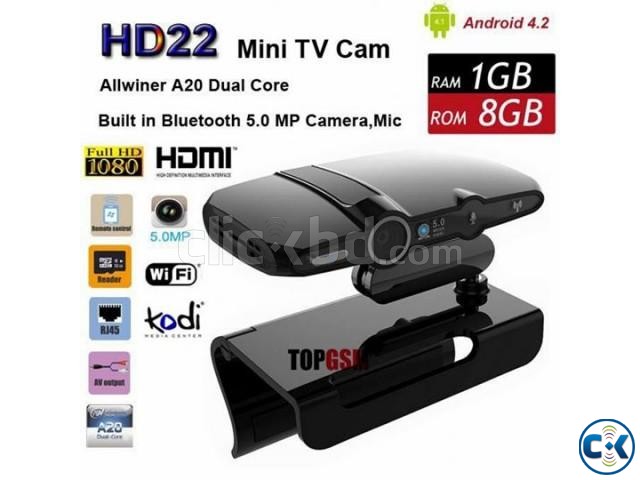 SMART ANDROID TV BOX WITH CAMERA WITH WIFI large image 0