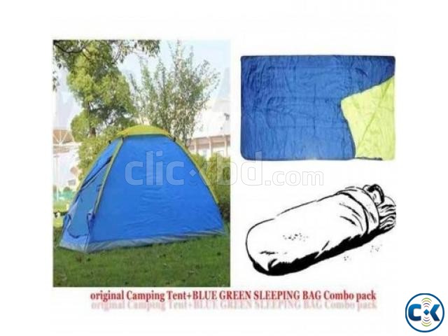 CAMPING TENT SLEEPING BAG COMBO PACK large image 0