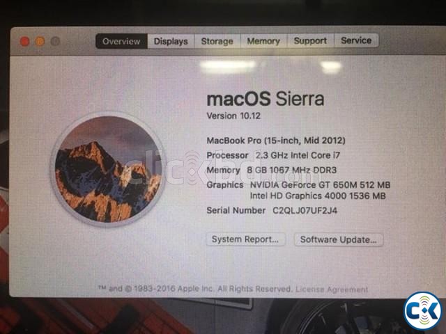 apple macbook pro i7 ram 8 Gb large image 0