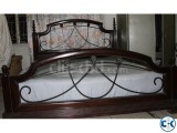 QUEEn Sized WOODEN Bed with imported Matress