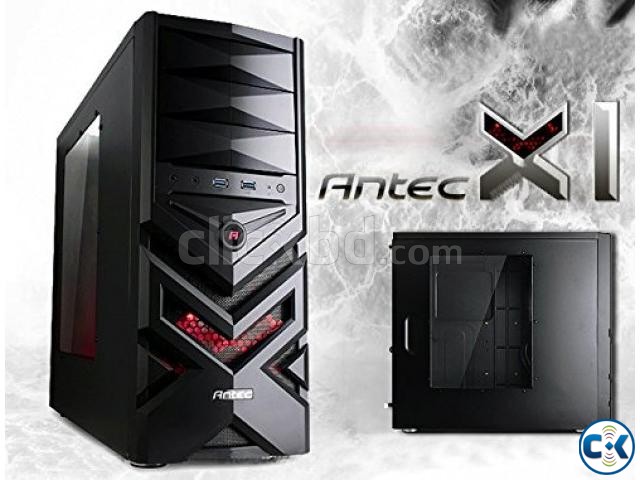 Antec X1-T LED Gaming Casing with side Window large image 0