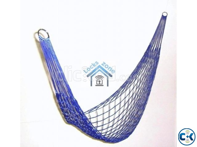 Nylon Parachute Net Bed Portable Sleeping Hammock large image 0