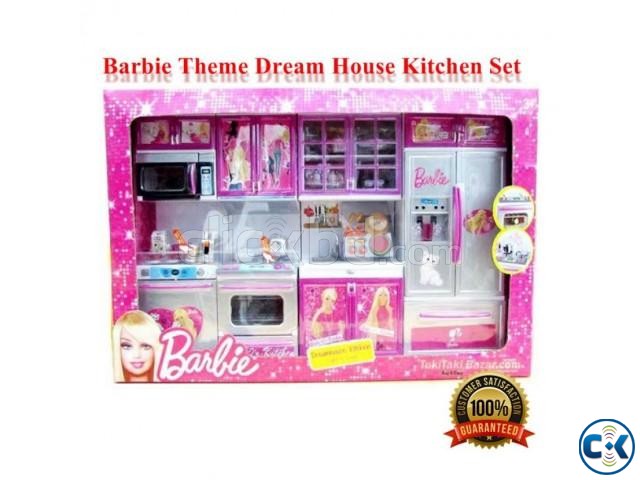 Barbie Theme Dream House Kitchen Set large image 0