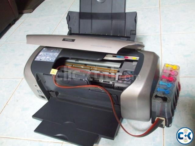Epson R230 color printer with CISS large image 0
