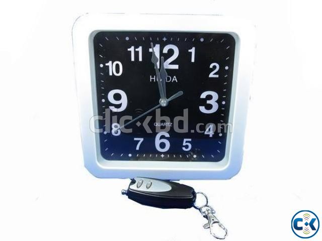 HD Hidden Wall Clock Camera with Remote Control intact Box large image 0