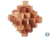 STAR Wooden Cube Puzzle-NOT an easy puzzle to solve