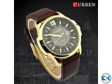 Men s Curren Wrist Watch - Golden