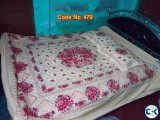 King size printed Bed Sheet with less attached