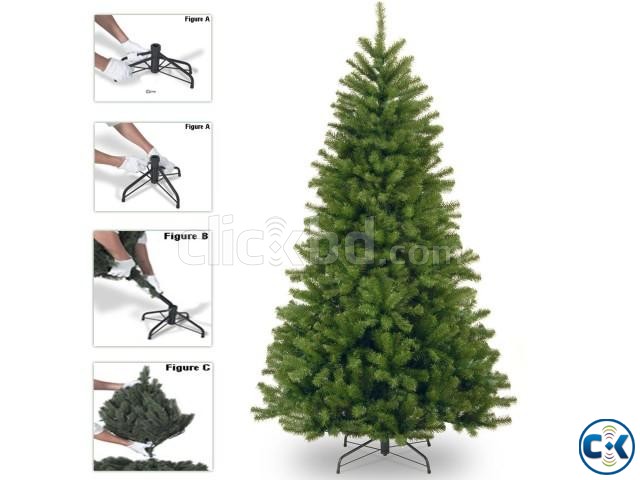 Premium 7ft Green Artificiel Christmas Tree Pine with Stand large image 0