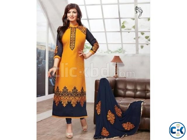 soft cotton with Embroidery Ayesha 7401 Replica large image 0