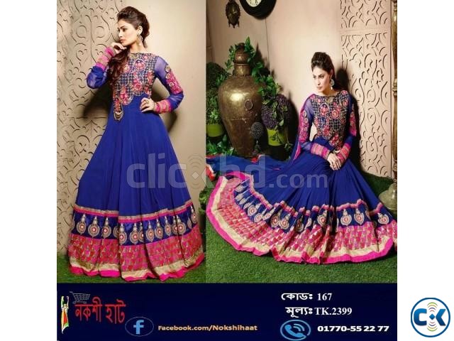 Indian Semi-Stitched Georgette Dress large image 0