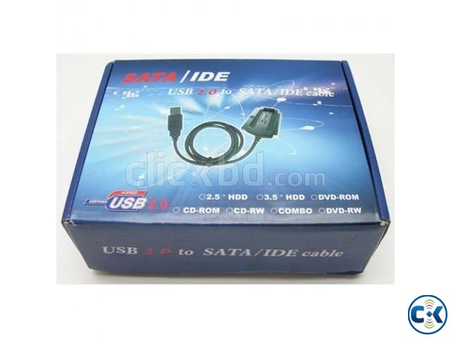 USB 2.0 To SATA IDE Adapter Cable 3.5 2.5 large image 0