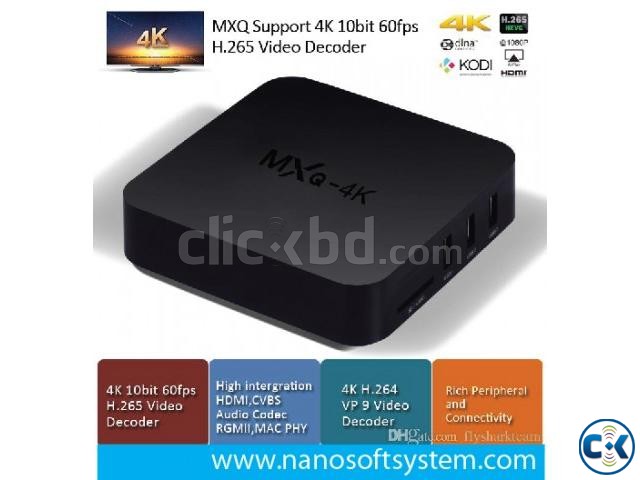 MXQ 4K Smart TV Box KODI 4K Android Media Player large image 0