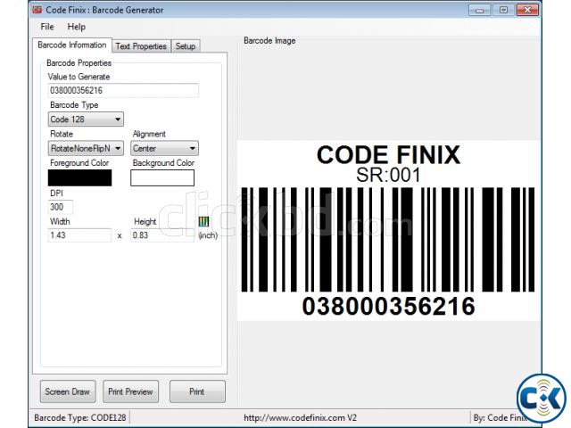 Code Finix Barcode Generator large image 0