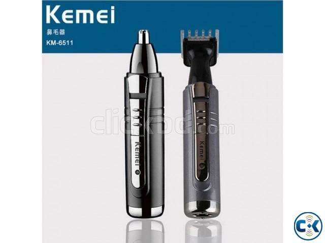 Kemei Km-6511 2 In 1 Nose Trimmer large image 0