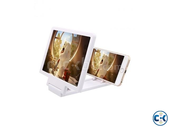 3D Enlarged Screen for Mobile Phone - White large image 0