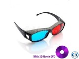 Red-blue 3D Glasses with 3D Movie Collection