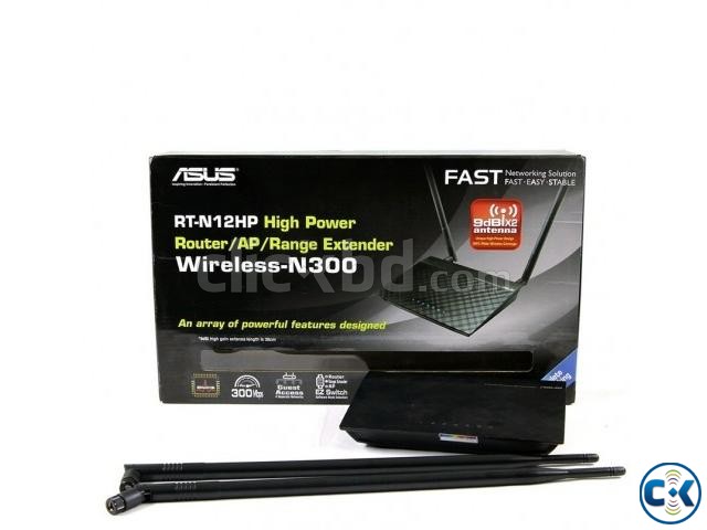 Asus RT-N12HP High Power Wireless N300 3-in-1 Router large image 0