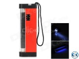 Portable uv light money detector with torch