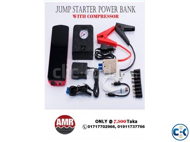 Jump Starter Power Bank with Compressor large image 0