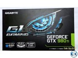 GIGABYTE GTX 980Ti G1 GAMING 6GB OC with 2 years warranty