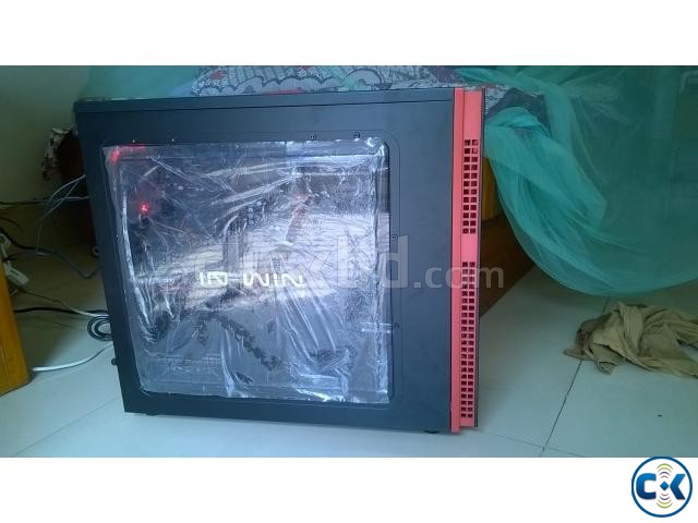 PC case IN WIN 703 black red large image 0
