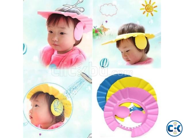 Baby Bath Shower Cap With Ear Protection large image 0