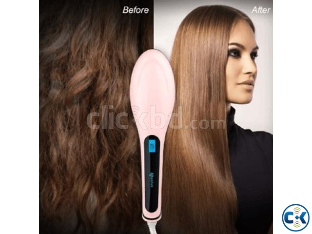 Hqt-906 Fast Hot Hair Straightener Comb Brush large image 0
