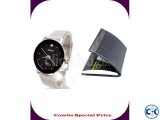 Aluminium Business Card Holder Combo Bariho Wrist Watch