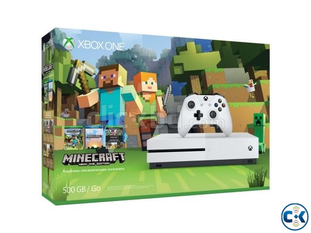 Xbox-one-S-500gb-Console-Minecraft-Bundle large image 0