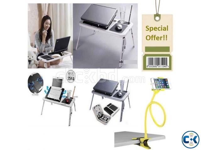 Combo of Portable Laptop Table Mobile Stand large image 0