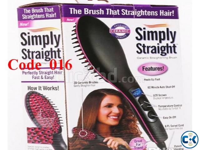 Eectric Hair Brush Styler Straighter Code 016 large image 0