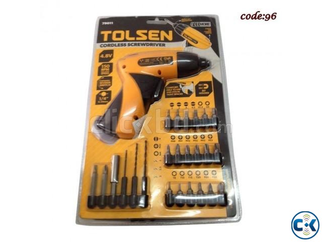Cordless Screwdriver Set With Drill Machine large image 0