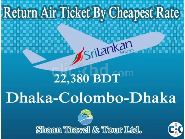 Return Air Ticket Dhaka-Colombo-Dhaka large image 0