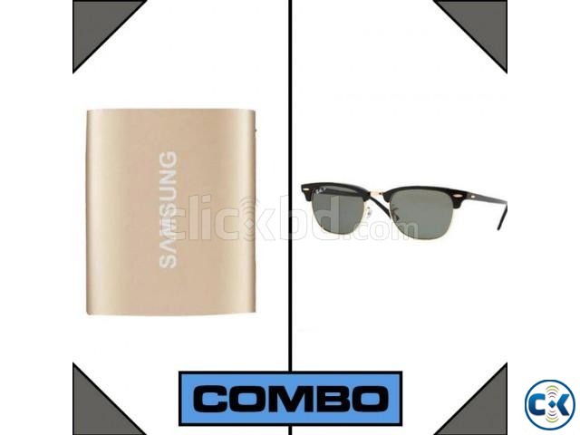 Combo of Mi 10000 mAh Power Bank Ray-Ban Sunglasses large image 0