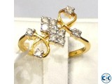 Diamond with Gold Ladies Ring