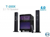 F D T-200X 2 1 Bluetooth Soundbar System Multi-Color LED