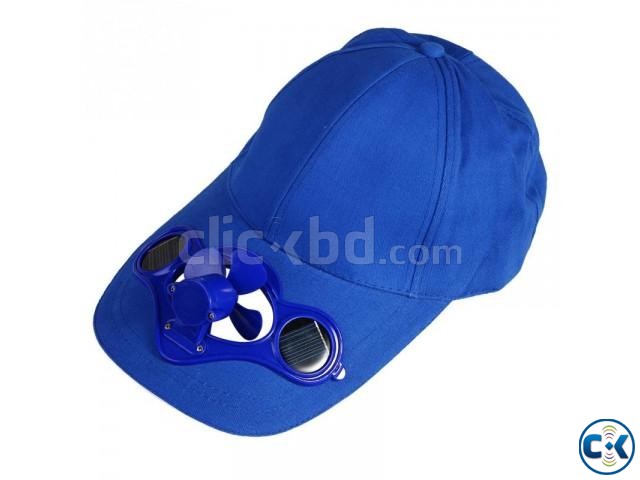 New Sun Solar Power Hat Cap with Cooling Fan RNH  large image 0