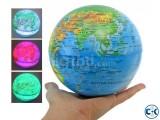 Self Rotate Day Night Color Change Desk Globe World Map