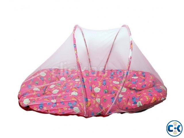 Baby mosquito net bed pillow With carry bag large image 0