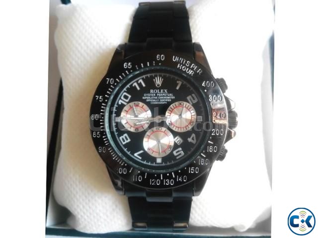 Rolex chronograph Black Dialer large image 0