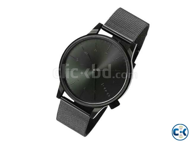 Komono Pure Black Dial With Black Chain Wrist Watch large image 0