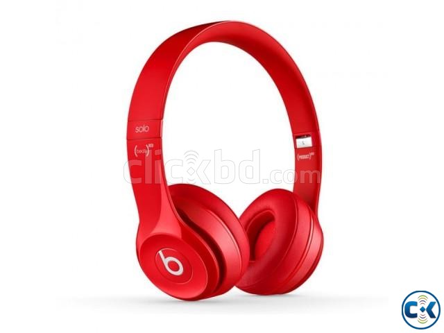 Beats by Dr Dre Solo 2 Wireless Bluetooth Headphone Red  large image 0