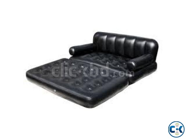 5 in 1 Inflatable Double Air Bed cum Sofa Chair intact Box large image 0
