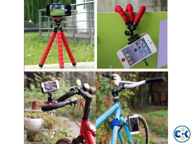 Mini Tripod Digital Camera Mobile Phone Stand Flexible large image 0