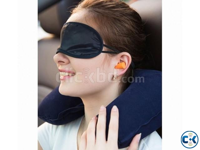 Tourists 3in1 Travel set U Pillow Eye Mask Ear plug large image 0