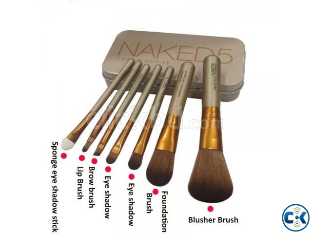 NAKED 5 Makeup Brush kit Tools Set 7 pcs large image 0